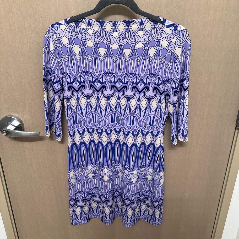 Donna Morgan Geometric sheath Purple Dress